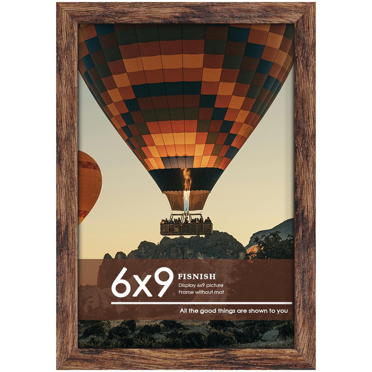 12x16 Picture Frame Brown, Classic Poster Frame for Wall Mounting