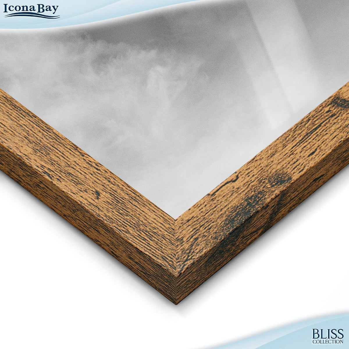 4x6 Wall Hanging Picture Frame 4 Opening Collage, Rustic Brown, Bliss