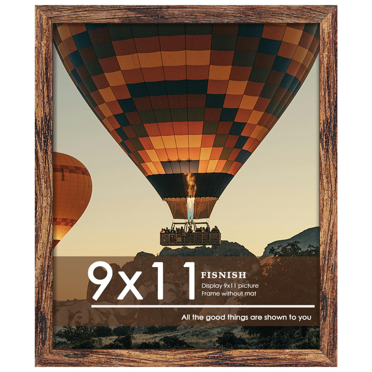 12x16 Picture Frame Brown, Classic Poster Frame for Wall Mounting