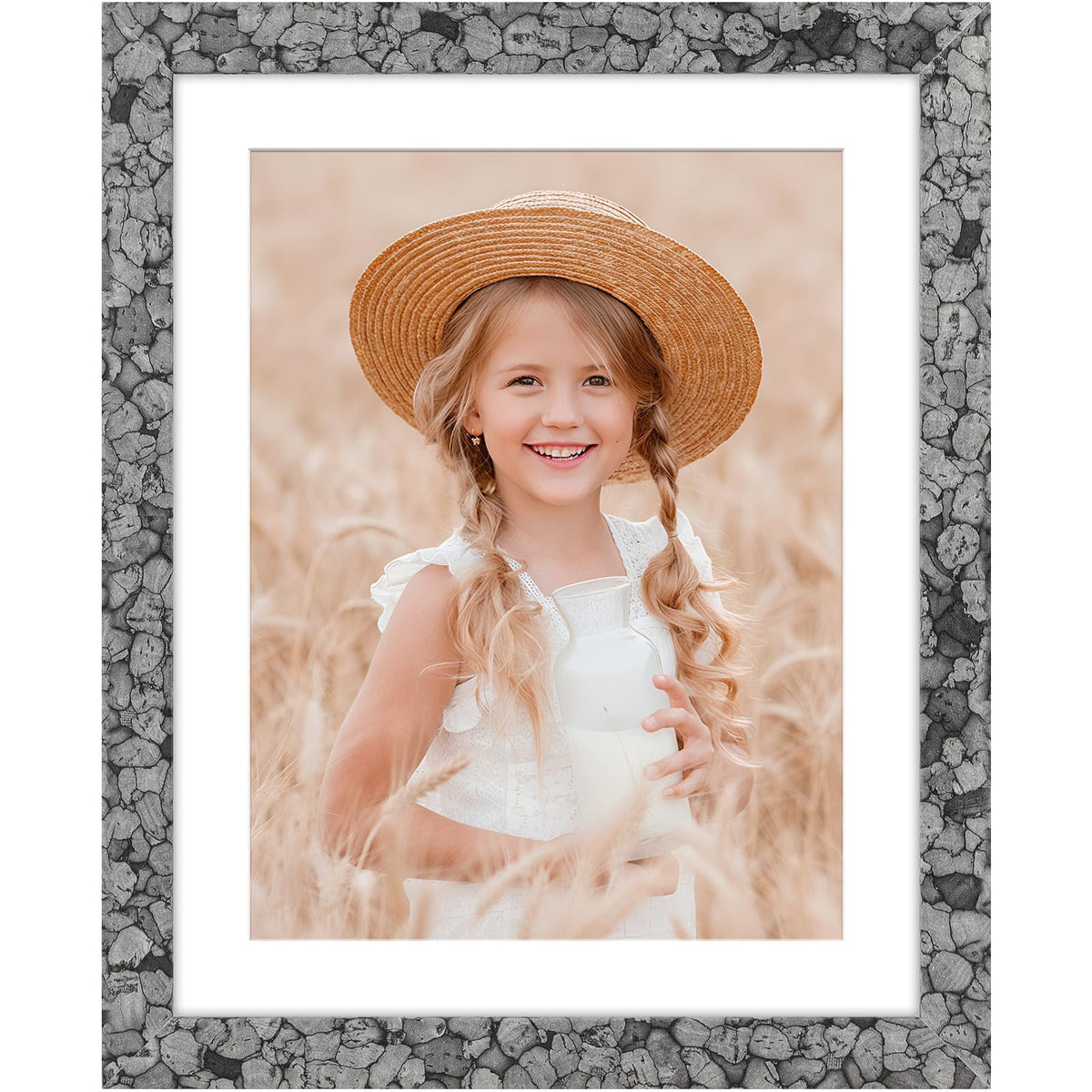 4x6 Picture Frame Wood 4x6 Frame for Wall and Tabletop Vintage Brown