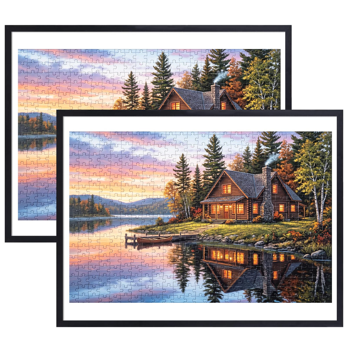 Fixwal 5x7 Picture Frame, Fits 4x6 with Mat or 5x7 Without Mat, Brown