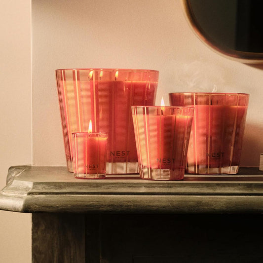 NEST New York Scented Classic Candle, Pumpkin Chai - 8.1 oz - Up to 60-Hour Burn Time - Reusable Glass Vessel
