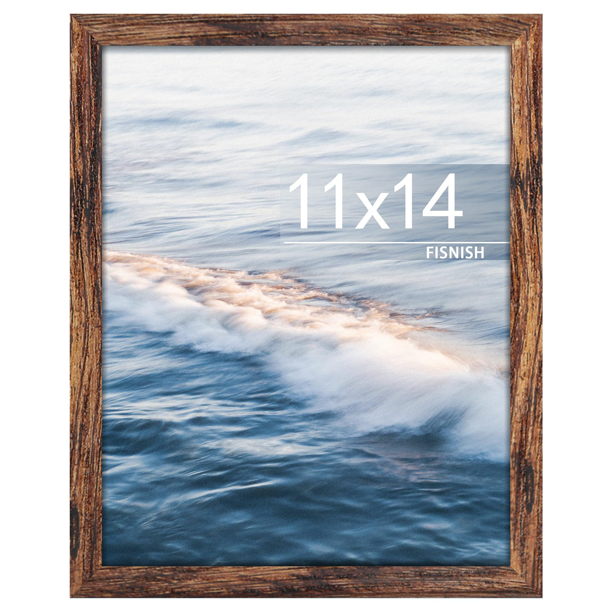 12x16 Picture Frame Brown, Classic Poster Frame for Wall Mounting