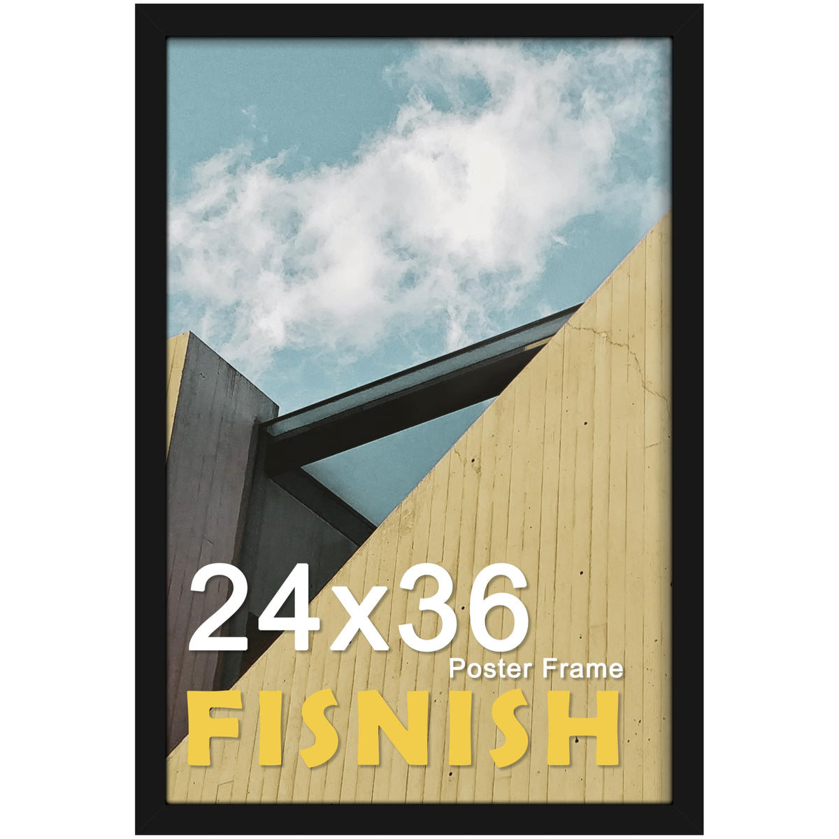 12x16 Picture Frame Brown, Classic Poster Frame for Wall Mounting